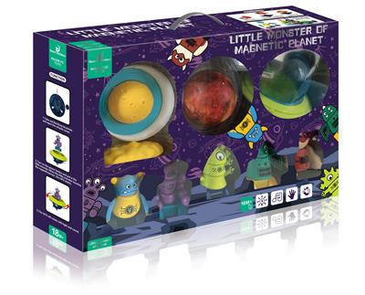 MAGNETIC PLANET FLYING SAUCER MONSTER - EIGHT PACK - OBL888958
