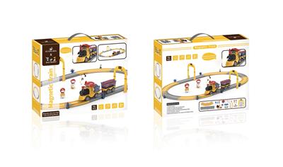 MAGNETIC ELECTRIC TRAIN TRACK BUILDING BLOCKS - REPAIR ENGINEERING TEAM 70PCS - OBL888963