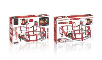 MAGNETIC ELECTRIC TRAIN TRACK BUILDING BLOCK - FIRE RESCUE TEAM 255PCS - OBL888966