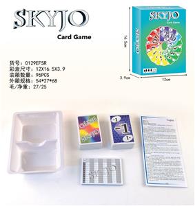 SKYJO CARD GAME (ENGLISH, FRENCH, SPANISH, RUSSIAN) - OBL889047