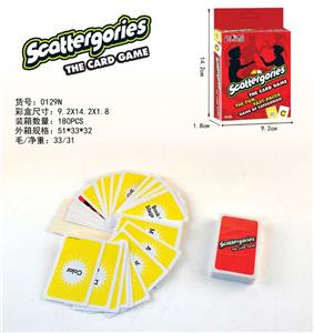 ENGLISH SCATTERGORIES CARD GAME - OBL889048