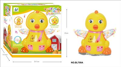 万向电动灯光音乐卡通鸡 - OBL889263