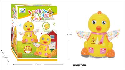 万向电动灯光音乐卡通鸡 - OBL889264