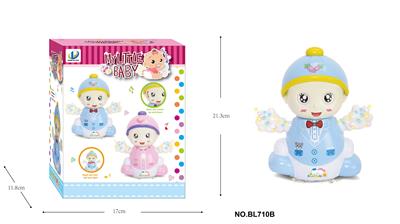 万向电动灯光音乐卡通男娃娃 - OBL889266