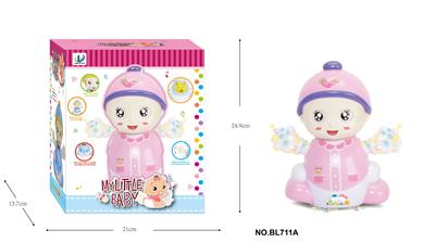 万向电动灯光音乐卡通女娃娃 - OBL889267