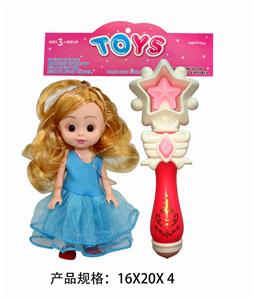 6寸娃娃配五角星棒 - OBL889297