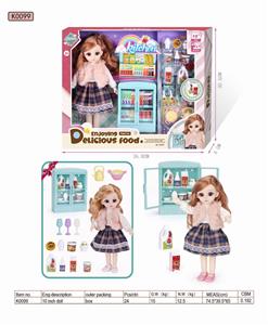 Boxed 13 joint 10 inch exquisite beverage cabinet doll - OBL889366