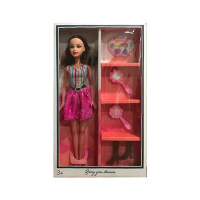22 inch empty body fashion music barbie with makeup box mirror comb high heels - OBL889389