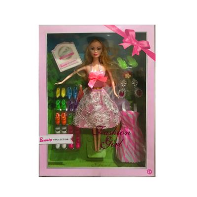 11.5-inch heavy body live hand barbie with shoes, earrings and hanging skirt - OBL889397