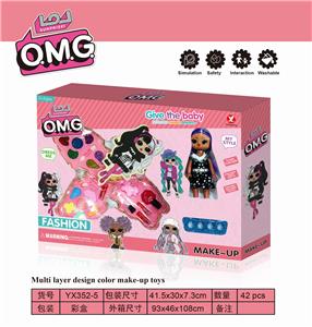 SURPRISE DOLL DIY THREE LAYERS OF MAKEUP WITH DOLLS - OBL889474