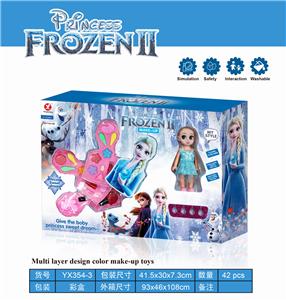 ICE PRINCESS DIY THREE LAYERS OF MAKEUP WITH DOLLS - OBL889483