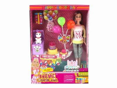 High grade birthday theme 11.5-inch real live hand amy fashion barbie - OBL889497