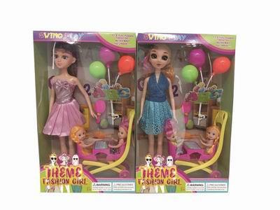 High end theme 11.5 inch real body live hand 3d eyes amy fashion short skirt barbie - OBL889505