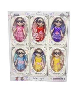 6-inch real body 12 joint 3d real eye butterfly flower fairy russian doll - OBL889540