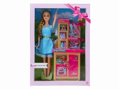High grade 11.5 inch body long hair fashion short skirt barbie - OBL889546