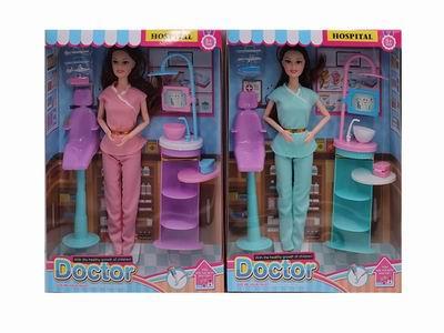 High grade dental theme 11.5-inch solid 9-joint fashion barbie - OBL889554