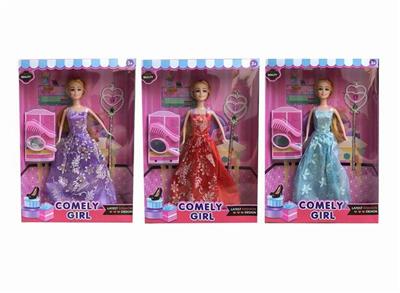 High grade 11.5 inch full body live hand wedding dress barbie - OBL889559