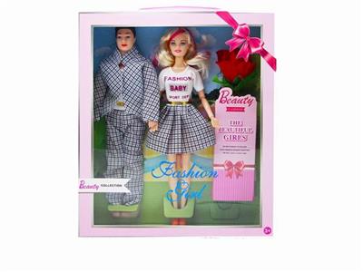New 11.5-inch solid 11 joint princess barbie husband and wife combination - OBL889563