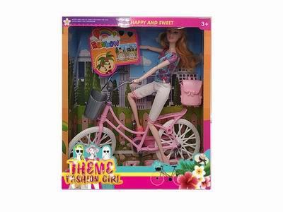 High grade 11.5-inch 11 joint solid body theme bicycle fashion barbie - OBL889569