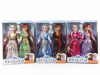 The latest fourth generation 11.5-inch solid snow long hair princess - OBL889618