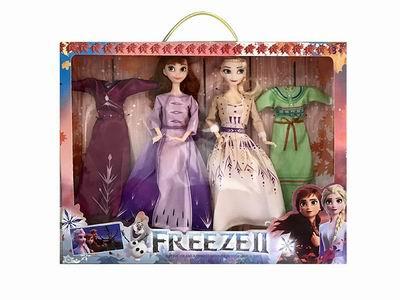 The latest fourth generation 11 inch 12 joint real-life snow and ice strange fate anna and aisha double - OBL889633