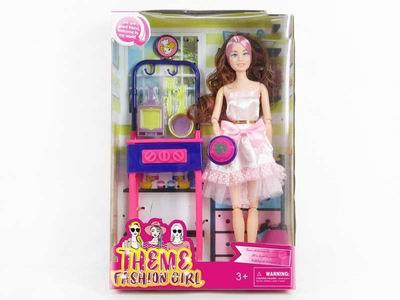 High end theme 11.5 inch solid 11 joint fashion short skirt barbie - OBL889656