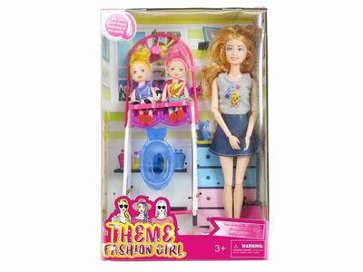 High end theme 11.5 inch solid 11 joint fashion short skirt barbie - OBL889657