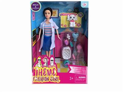 High grade nurse theme 11.5-inch real body live hand fashion barbie - OBL889663