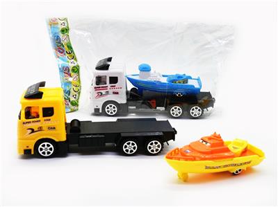 Inertial tractor on-board return force cartoon ship - OBL889743