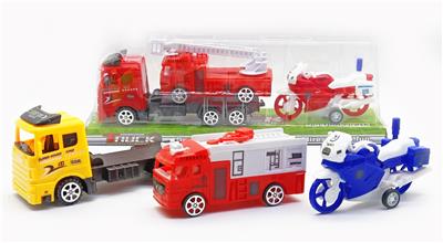Inertia tractor on-board sliding fire truck return motorcycle - OBL889759