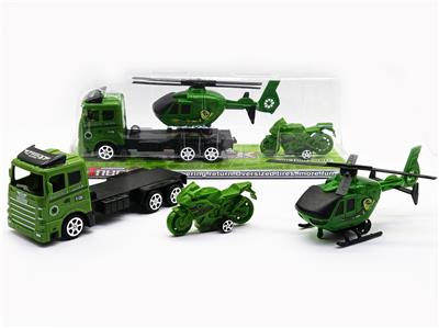 Military inertial tractor vehicle mounted return motorcycle taxiing aircraft - OBL889764