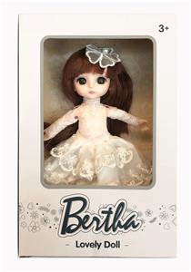 6-inch full joint 3d eye fashion bertha doll body - OBL889781