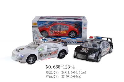 电动万向四声带灯光警车 - OBL889899