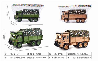 Simulated inertial military canvas vehicle - OBL890111