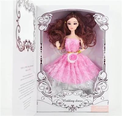 High grade gift box 11.5 \9-joint solid 3d real eyes amy wedding dress barbie flower band - OBL890143