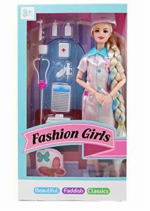 11.5-inch solid 9-joint nurse barbie - OBL890179