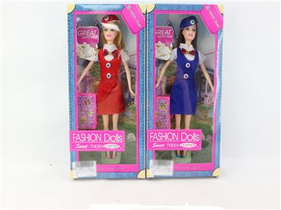 High grade 11.5-inch full body stewardess barbie - OBL890187