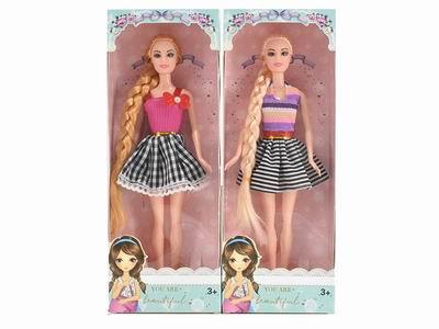 New 11 inch solid fashion short skirt long hair princess - OBL890189