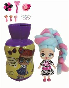 New 3rd generation gourd bottle 5-inch solid omg.lol marshmallow head hairstyle doll - OBL890214