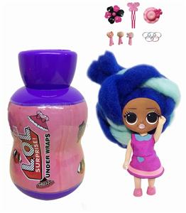 New 3rd generation gourd bottle 5-inch solid omg.lol marshmallow head hairstyle doll - OBL890217