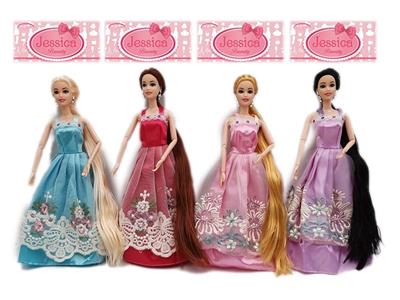 New high-end 11.5-inch body long hair joint princess dress barbie - OBL890232