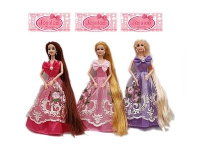 New high-end 11.5-inch body long hair joint princess dress barbie - OBL890235