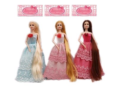 New high-end 11.5-inch body long hair joint princess dress barbie - OBL890236