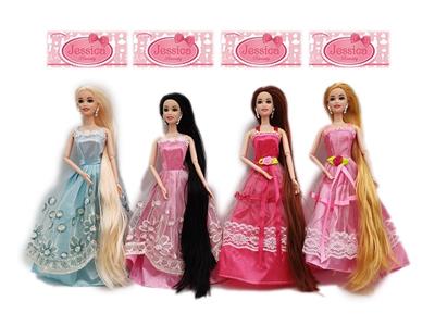 New high-end 11.5-inch body long hair joint princess dress barbie - OBL890237