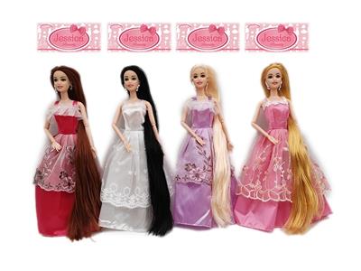 New high-end 11.5-inch body long hair joint princess dress barbie - OBL890238