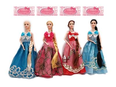 New high-end 11.5-inch body long hair joint princess dress barbie - OBL890240