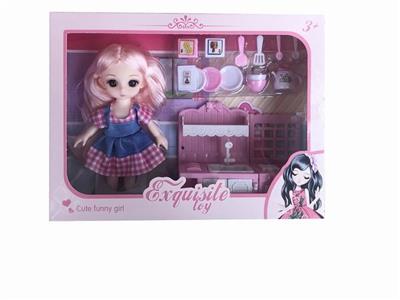 6-inch solid 13 joint 3d real eye bjd lori simulation eye doll - OBL890246