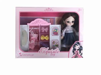 6-inch solid 13 joint 3d real eye bjd lori simulation eye doll - OBL890248