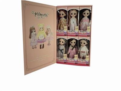6-inch solid 13 joint 3d real eye bjd lori simulation eye doll - OBL890250