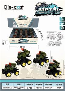 Crash deformation stunt alloy vehicle (military vehicle) - OBL890260